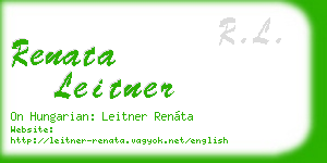 renata leitner business card